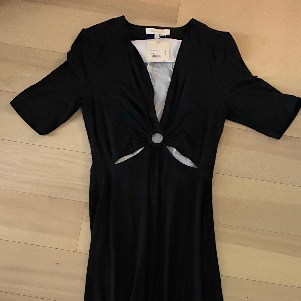 Favorite Daughter Keyhole Cutout Maxi Dress Bodycon New